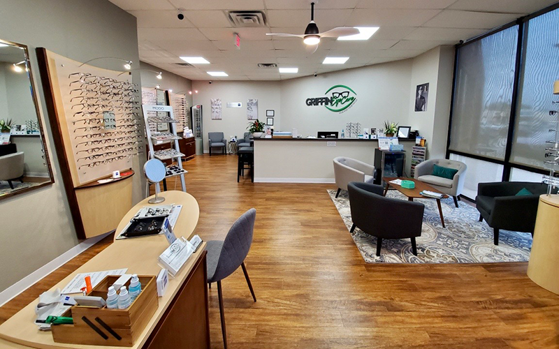 Dr. Griffin renovated this space, which was formerly leased by a glaucoma specialist.