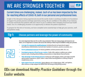 essilor healthy practice guidelines