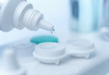 American Optometric Association Releases Survey to Assess Burden of FTC Contact Lens Rule Close up of saline dropping on contact lens