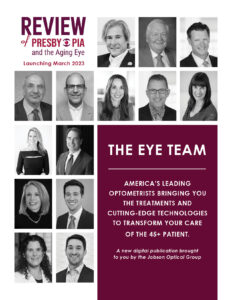 ROP cover showing the eye team, who work with Generation 45+ patients. 