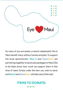 graphic for Eye "heart" maui to get eye care supplies to doctors in Hawaii