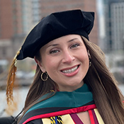 Jillian Scarpanito, top grad from MCPHS optometry in the northeast