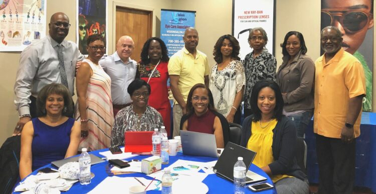 the ebony eagles at one of their meetings