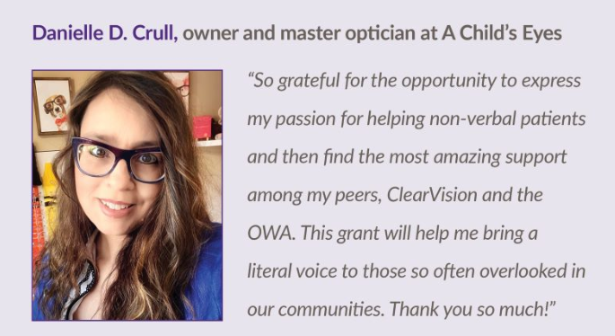 Danielle Crull, OWA grant winner