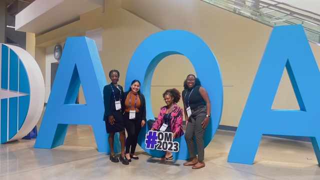 Payne with friends at Optometry's Meeting in Washington, D.C., in 2023