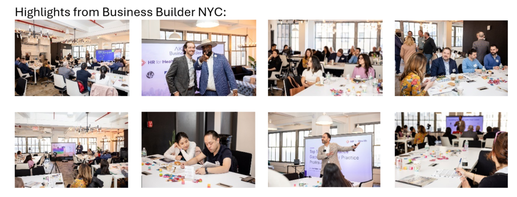 highlight photos from last Akrinos business builder