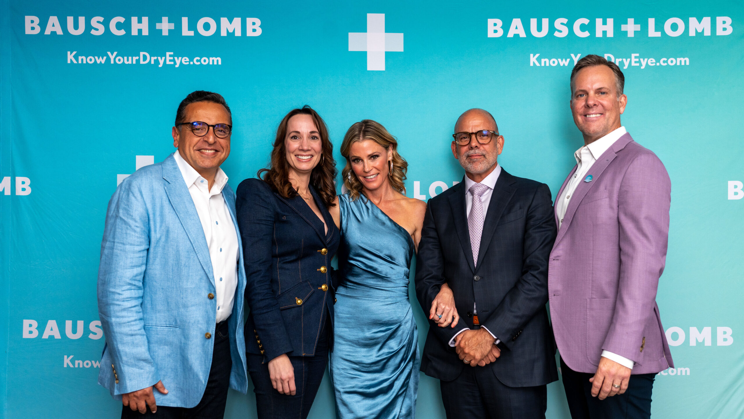 Actor Julie Bowen, center, joined Bausch + Lomb at an event on dry eye.