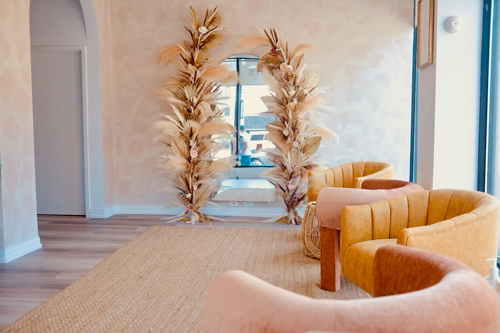 The waiting area.