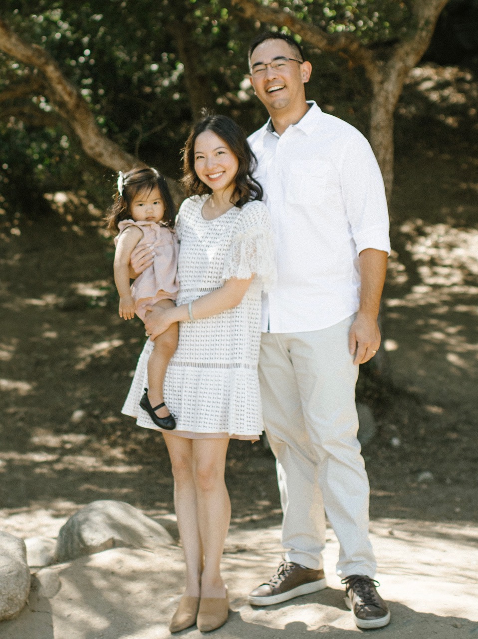 Dr. Truong with her husband and daughter.