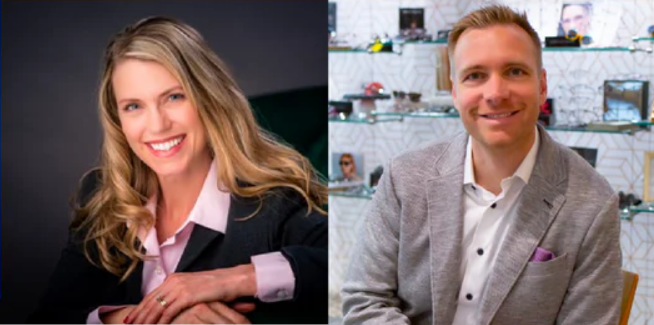 cheryl chapman left and chris wolfe, right