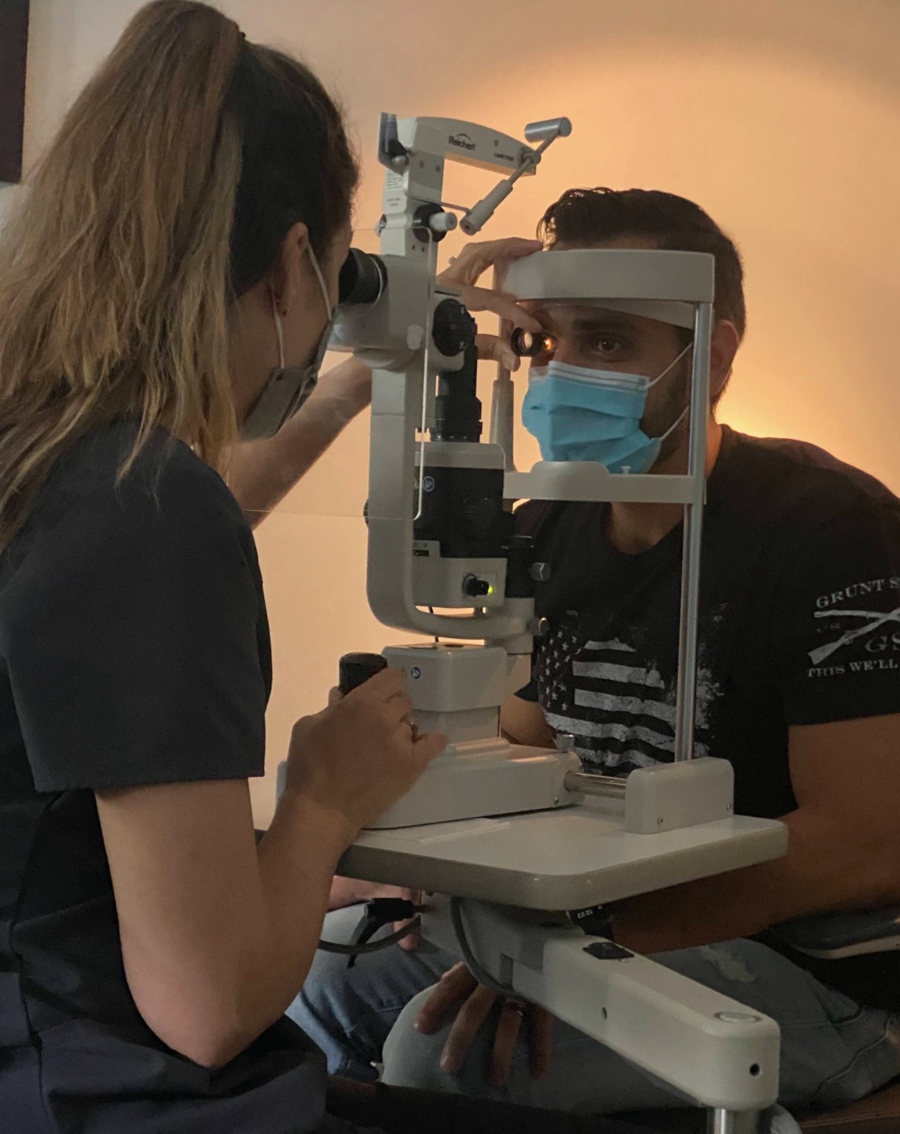 Dr. Vigario treats a patient in clinic