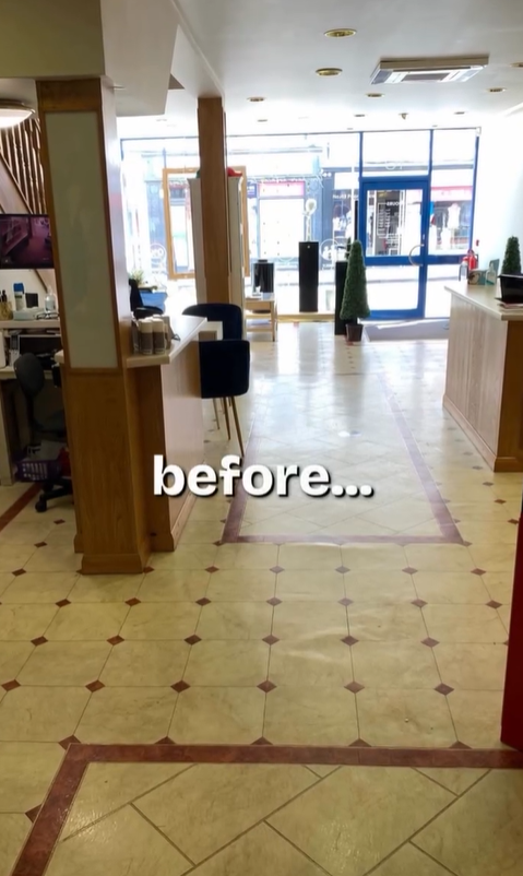 a photo of the optical before the renovation