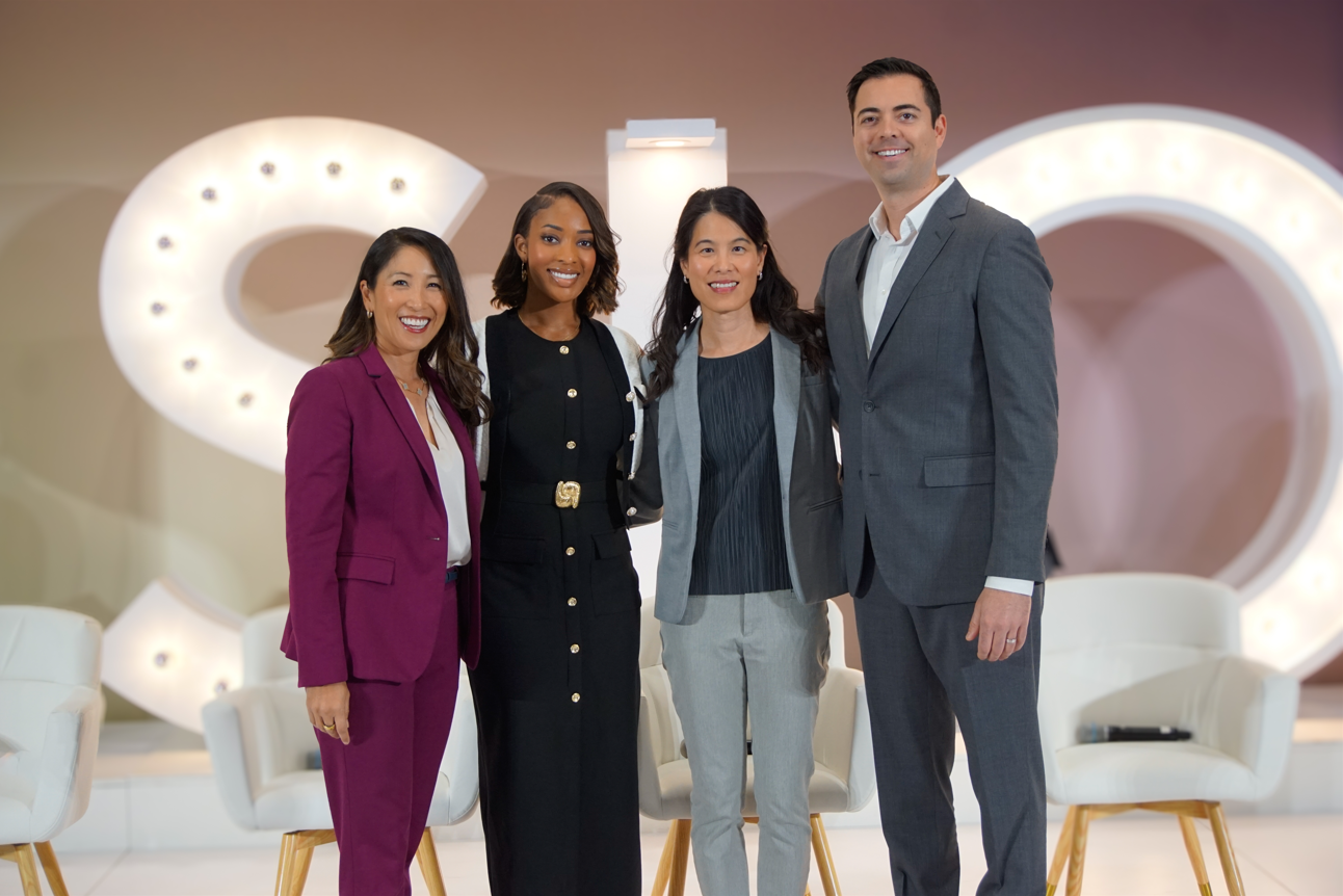 Left to Right: Charissa Lee, OD, MBA, FAAO; Nishan Pressley, OD; Roxanne Achong-Coan OD, FAAO, FIAOMC, FSLS, Dip CCLRT; and Ryan Corte, OD.