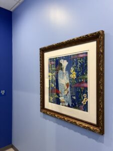 framed embroidery art