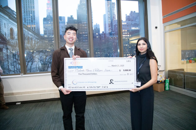 Will Nguyen and Melinda Morvai, SUNY Optometry