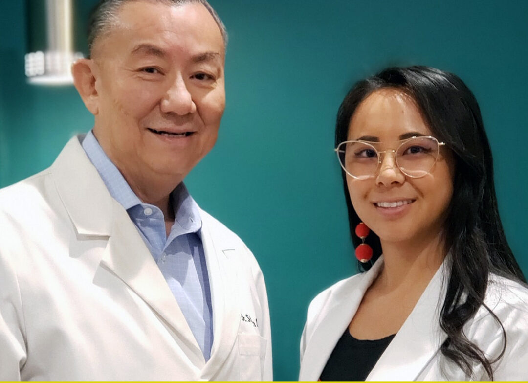 father and daughter optometrists in advanced tech practice
