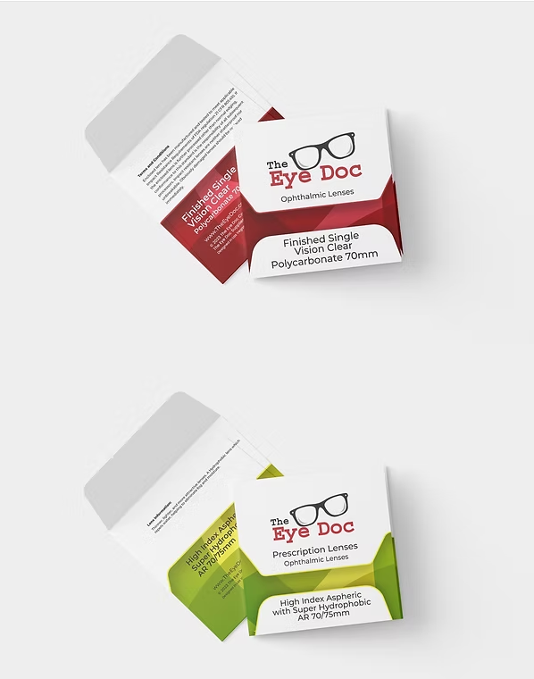 finished lenses from the eye doc