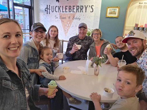 sweet design inspired by this ice cream trip to huckleberry's