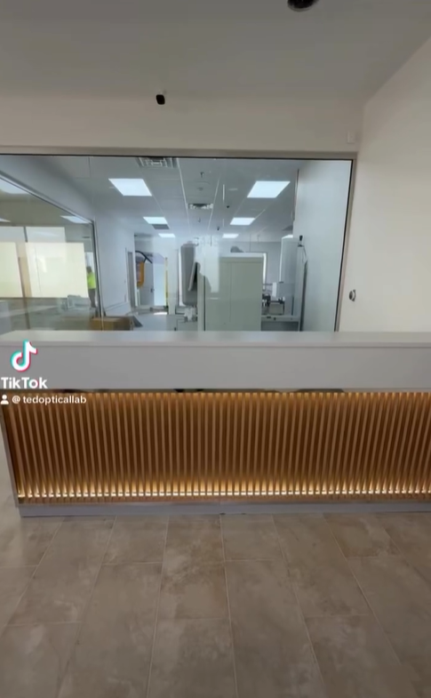 Patients can watch the process through the glass wall