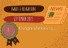 Awards and Recognitions—September 2025