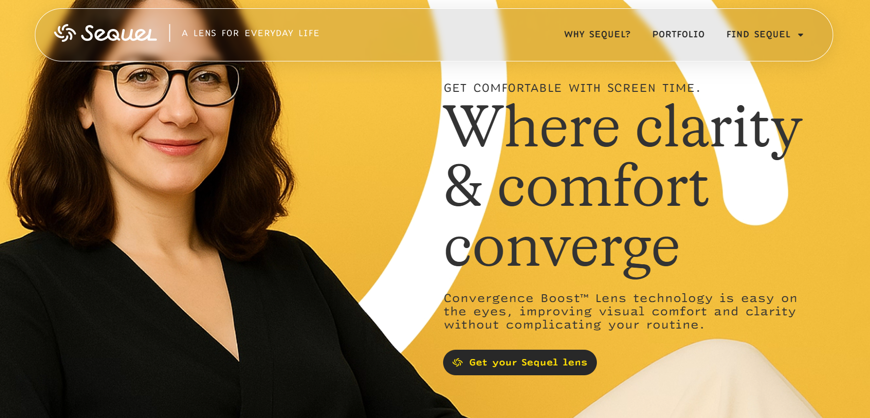 sequel lenses website