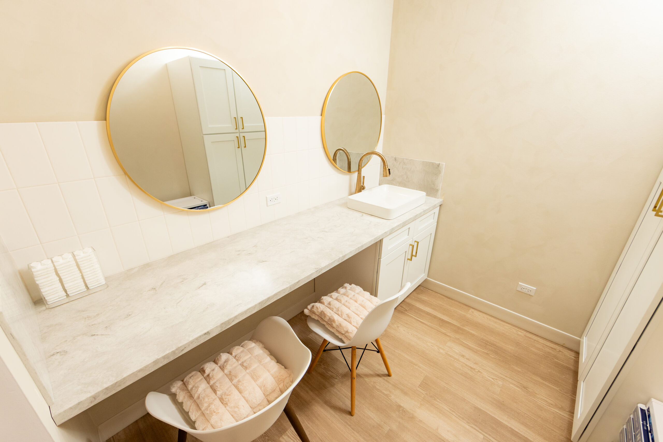 the contact lens area