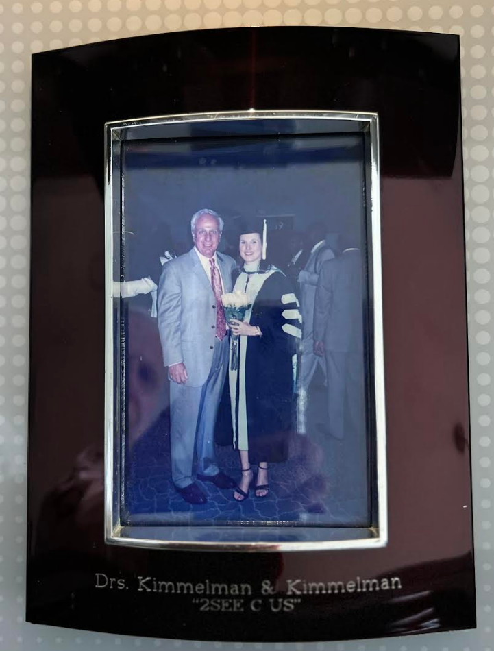 Dr. Kimmelman and her father at her graduation.