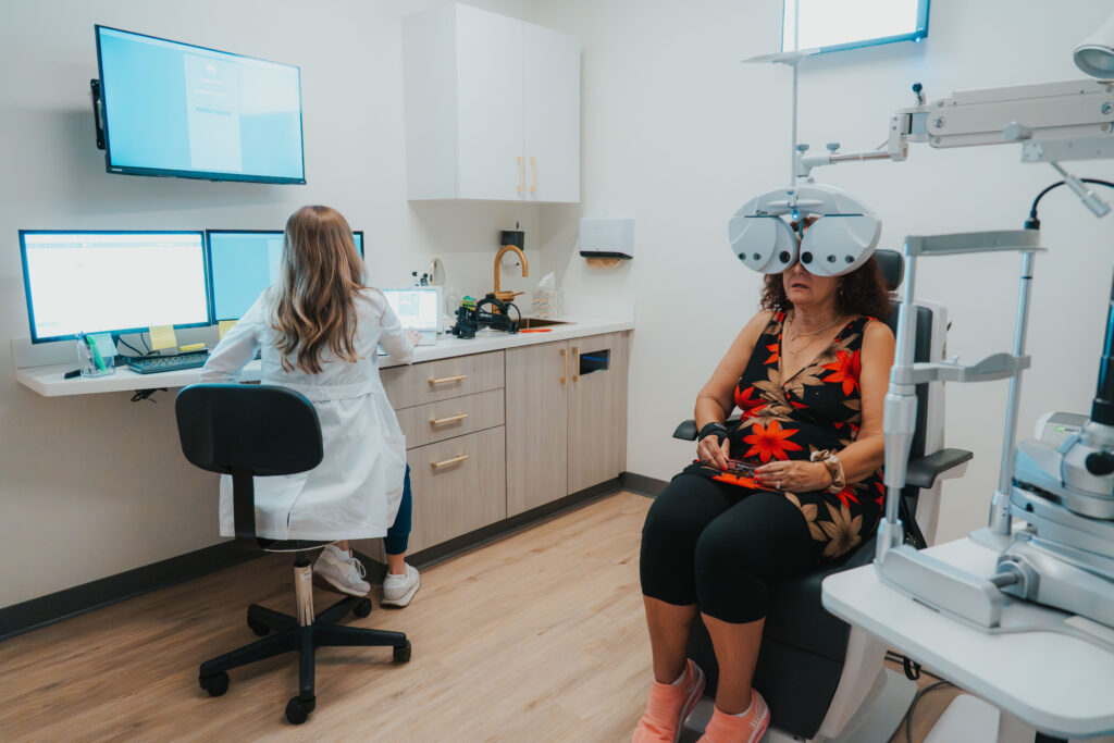 Dr. McAleer with patient