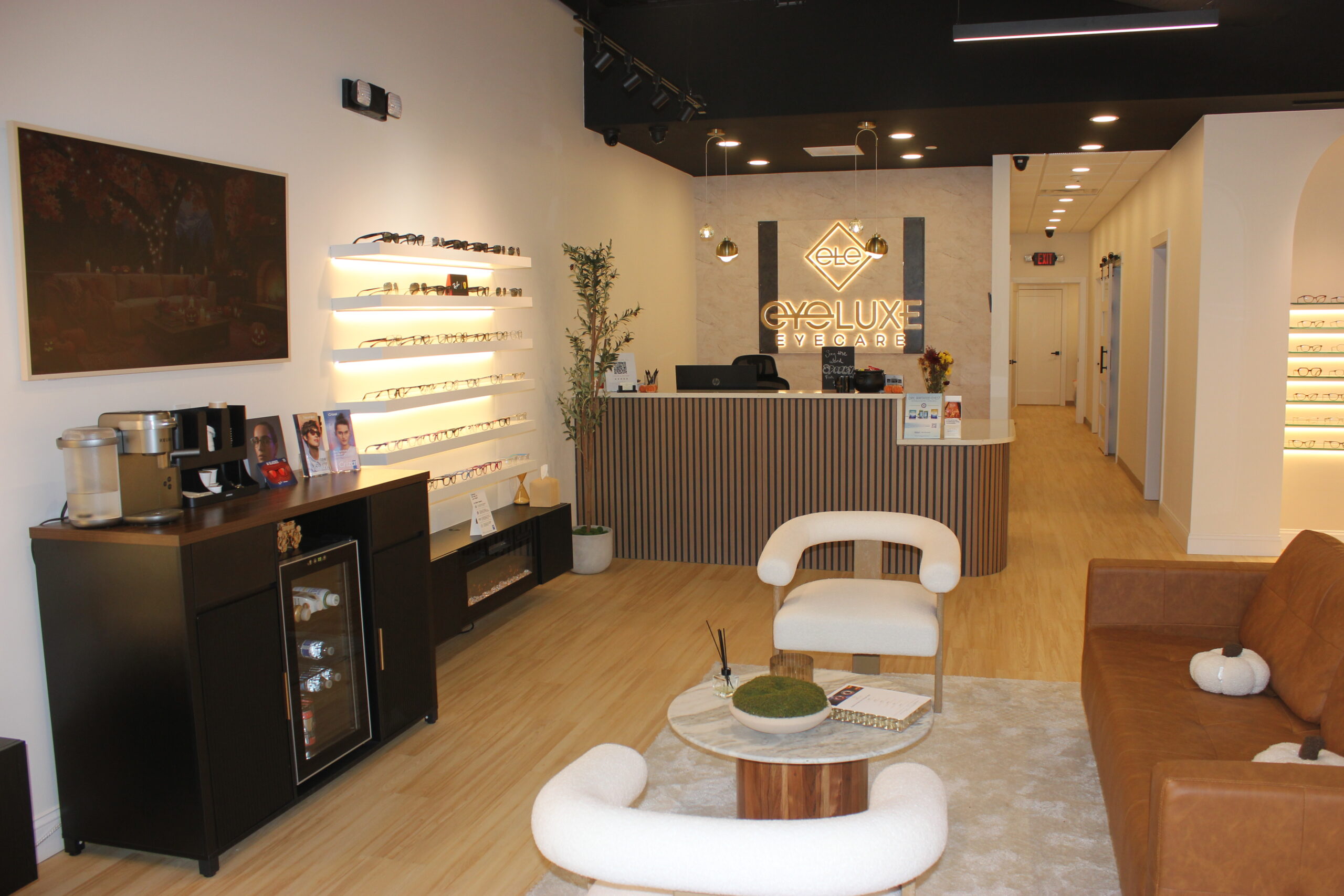 the reception area and front desk