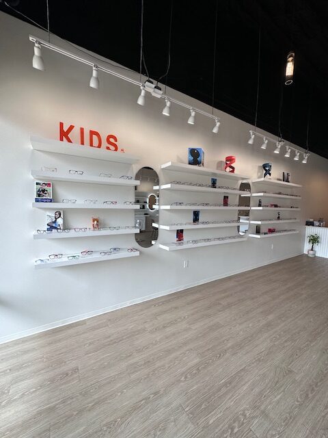 the optical and kids area