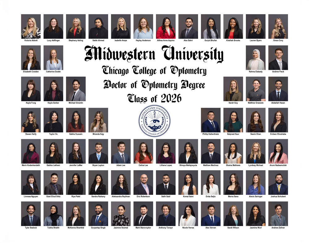 Chicago College of Optometry, Midwestern University Class of 2026