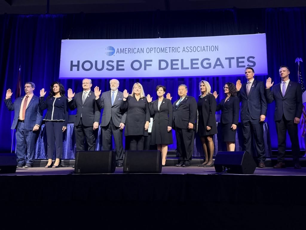AOA board sworn in during Optometry's Meeting 2026 in Phoenix