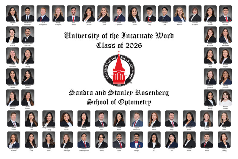 Rosenberg School of Optometry, University of the Incarnate Word's class of 2026