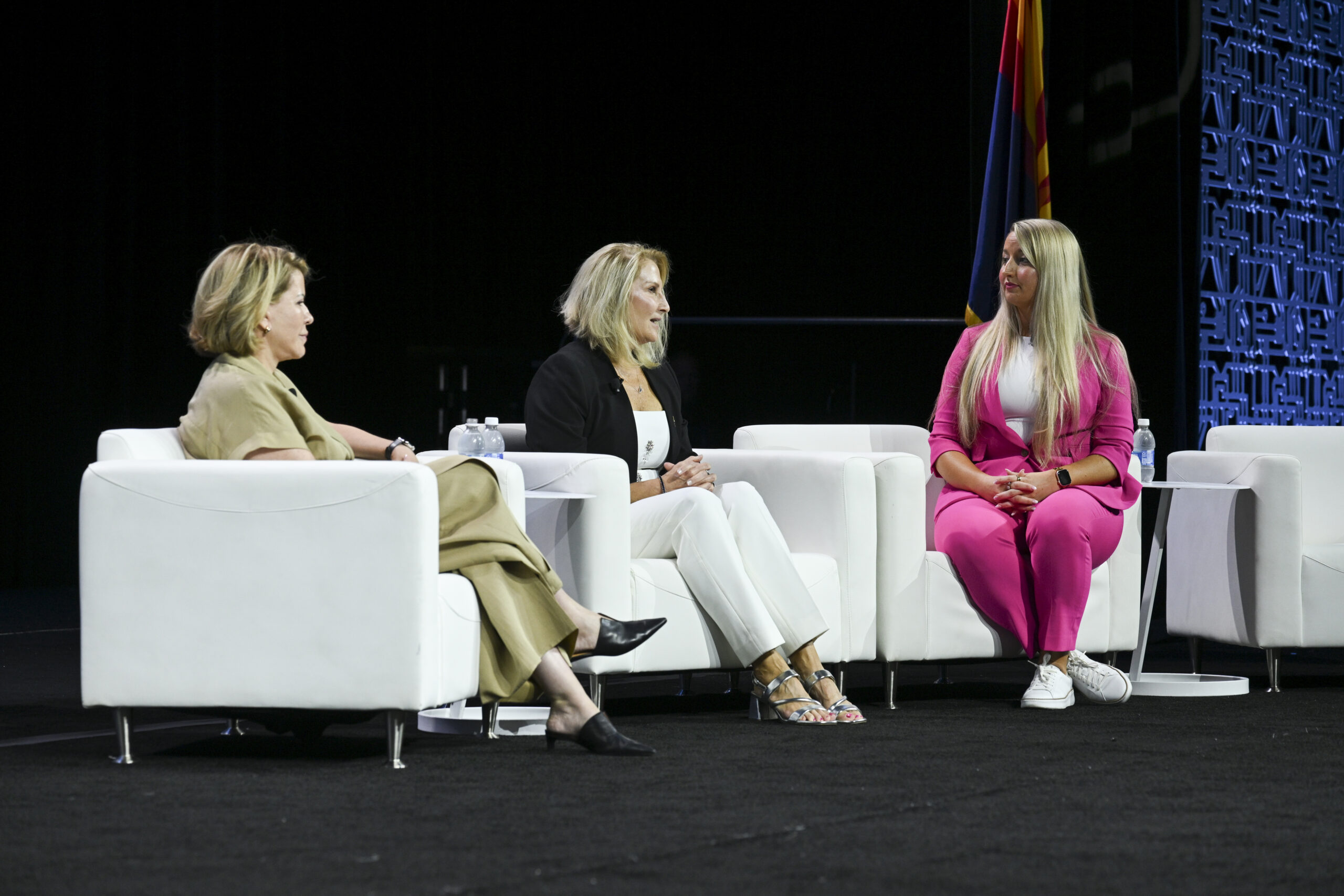 Dr. Brooke Major hosted Dr. Jacqui Bowen and Sue Downes on stage