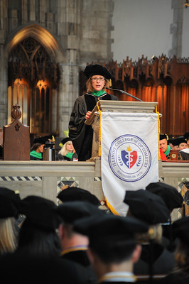 Dr. Messner addresses ICO graduates at commencement