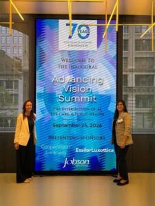 Dr. Brunelli and Dr. Cavalli at the SUNY Advancing Vision Summit
