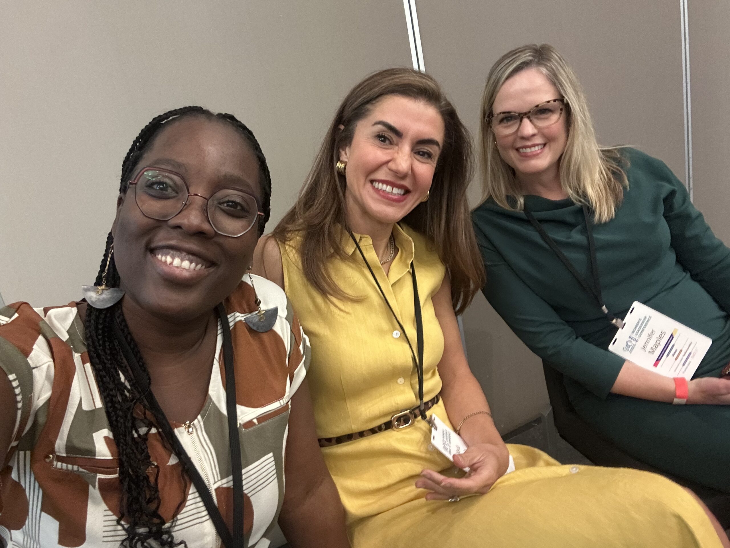 (l-r) Dr. M. “Araba” Otoo, OD, MPH, FAAO; Dr. Neda Gioia and Dr. Jennifer Maples.