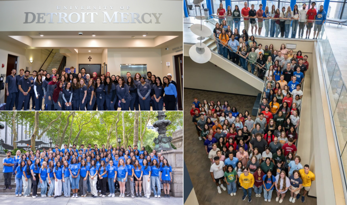 Class of 2030 clockwise L-R: University of Detroit Mercy School of Optometry; Southern College of Optometry; and SUNY College of Optometry
